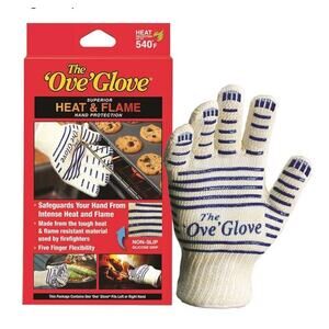 The Ove Glove Superior Heat & Flame Resisstant Hand Protection Oven Mitt NEW